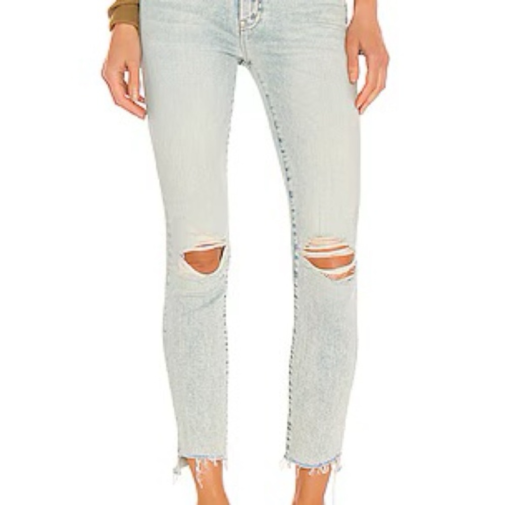 Mother The Stunner Zip Ankle Step Fray in Rolling In The Bushes